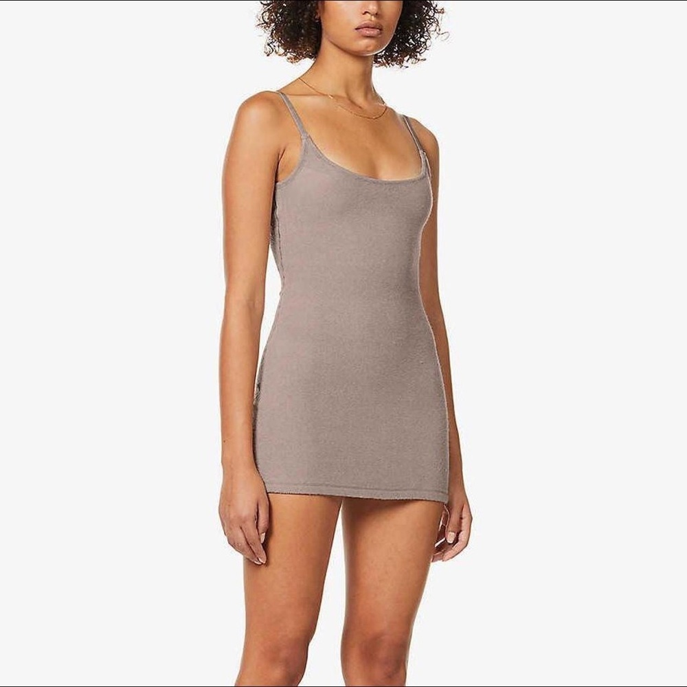 SKIMS Terry Cotton-Blend Slip Dress